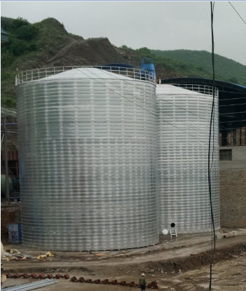 澄迈粮食钢板仓的安装全过程不用热焊接